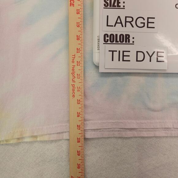 Def Leppard Band Graphic Short Sleeve Crew Neck Shirt Womens Size L Tie Dye - Picture 8 of 9